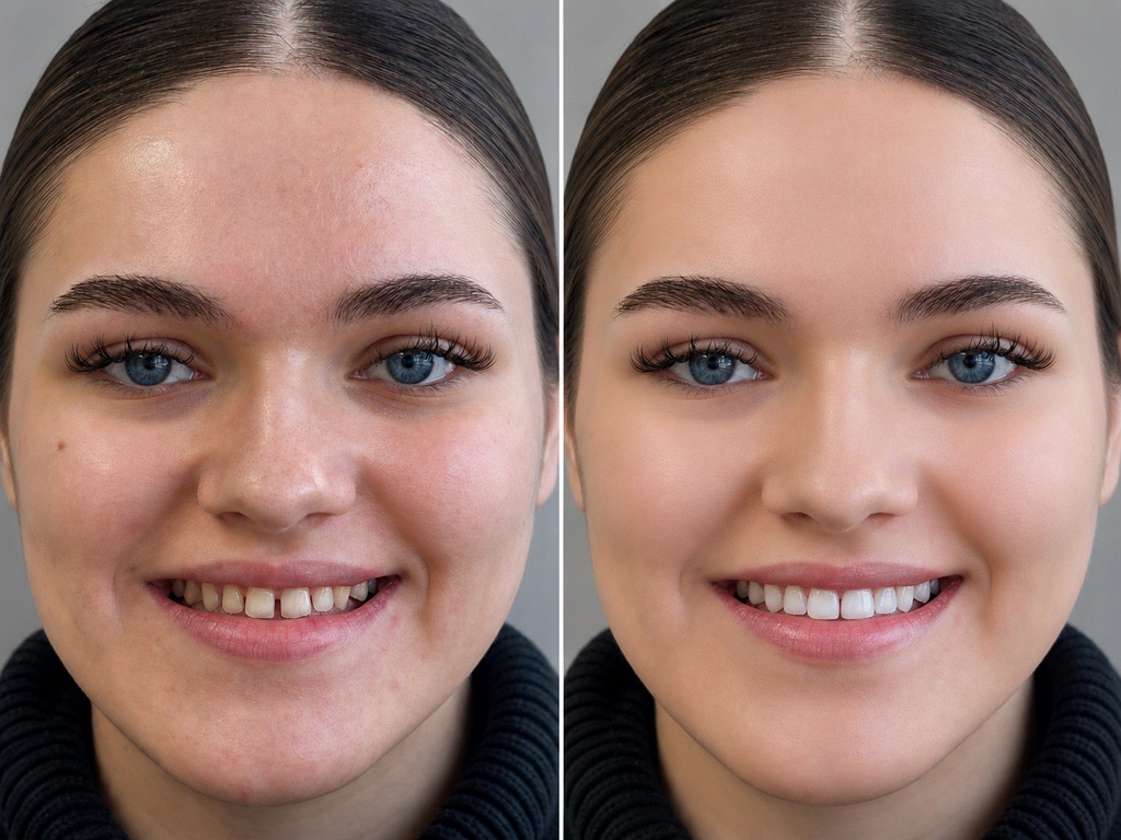 Michigan patient case showing InstaVeneers before and after results